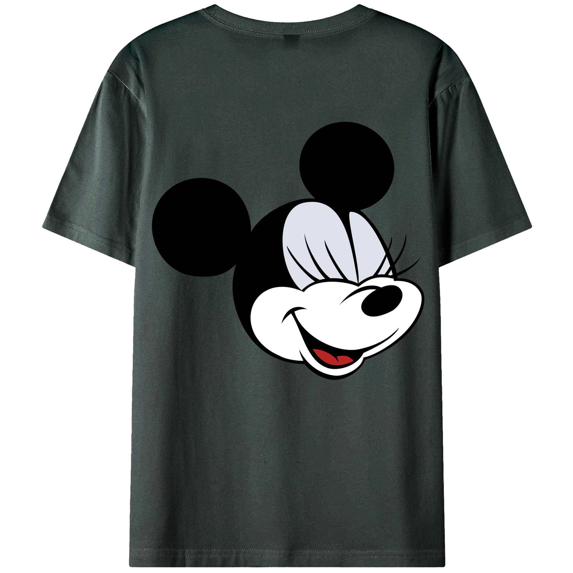 ミッキーマウス Mickey Mouse 綿100％ メンズ半袖Tシャツ（バックプリント） 通気性